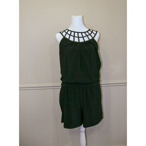 White House Black Market Cage Collar Dress Corporate Goth Resort Wear Cruise